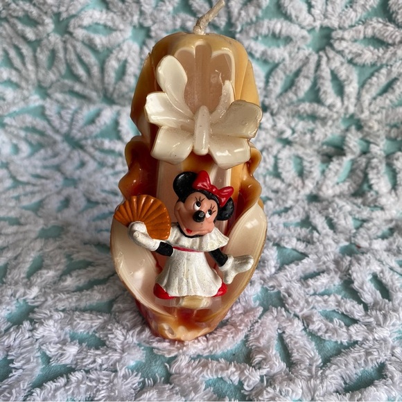 Vintage Disney Minnie Mouse figurine & candle lot Dancing & Cowgirl Minnie - Picture 11 of 14